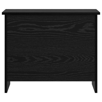 Opbergkist met opslag Zwart eiken 60 x 40 x 50 cm Bewerkt hout