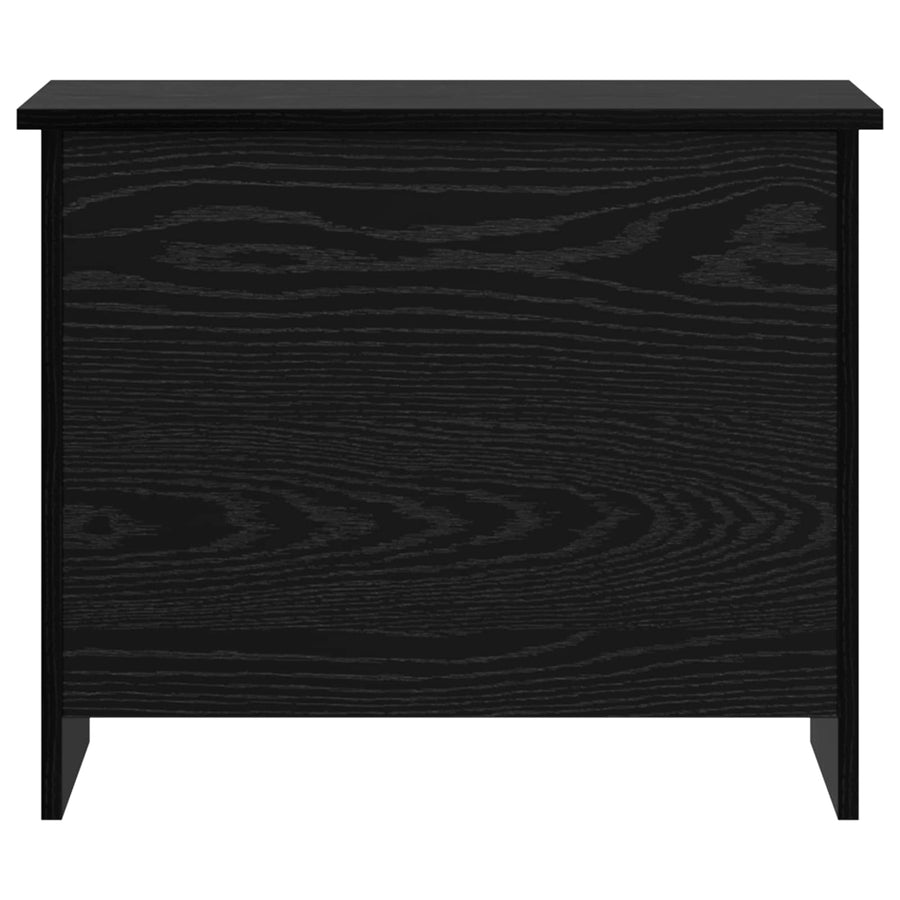 Opbergkist met opslag Zwart eiken 60 x 40 x 50 cm Bewerkt hout