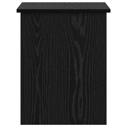 Opbergkist met opslag Zwart eiken 60 x 40 x 50 cm Bewerkt hout
