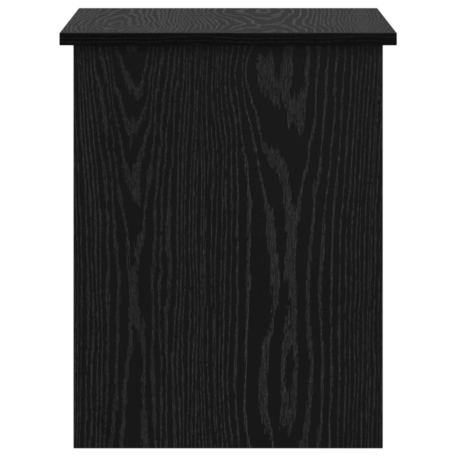 Opbergkist met opslag Zwart eiken 60 x 40 x 50 cm Bewerkt hout