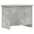Opbergkist met opslag Betongrijs 60 x 40 x 50 cm Bewerkt hout