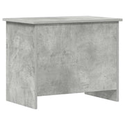 Opbergkist 60x40x50 cm betongrijs bewerkt hout