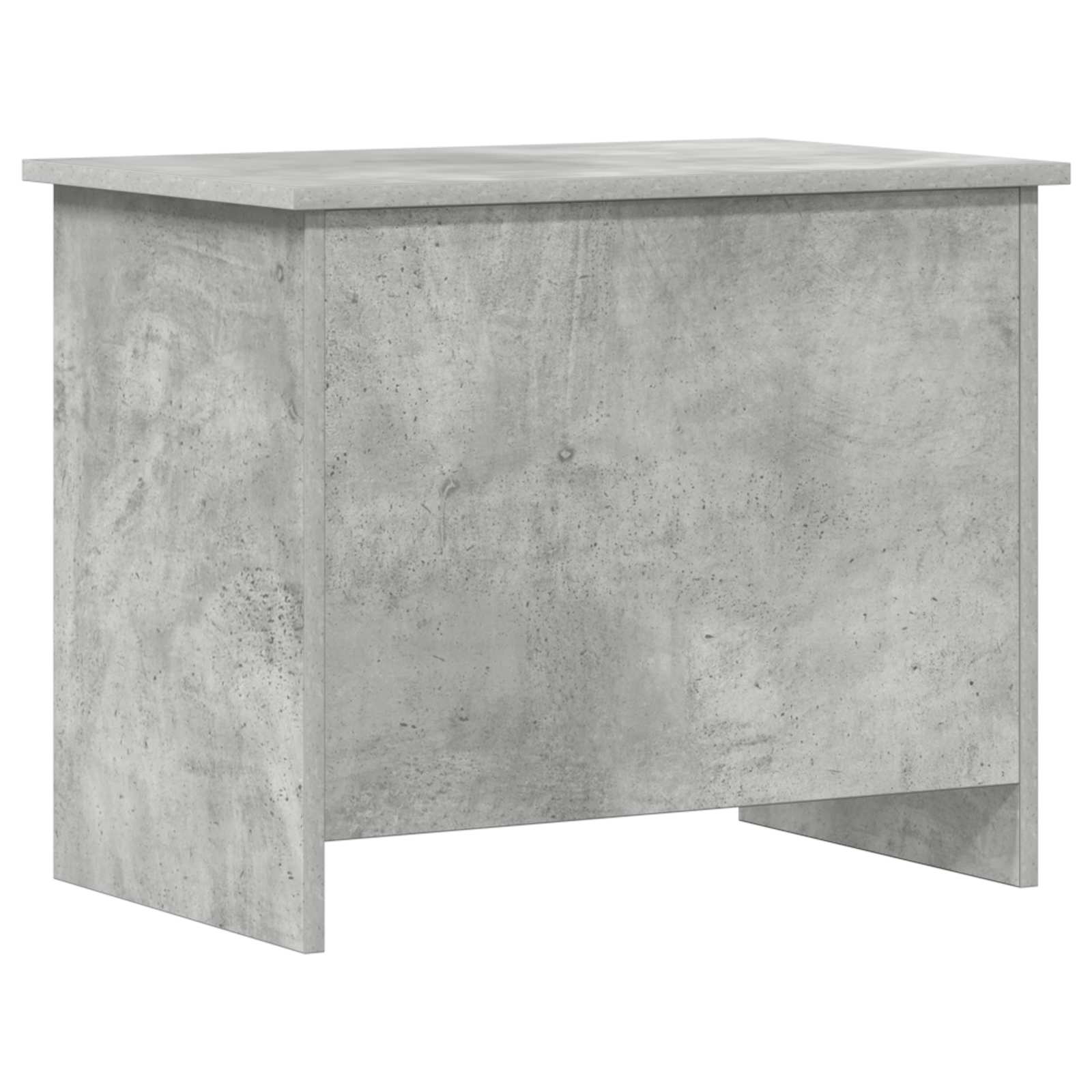 Opbergkist met opslag Betongrijs 60 x 40 x 50 cm Bewerkt hout