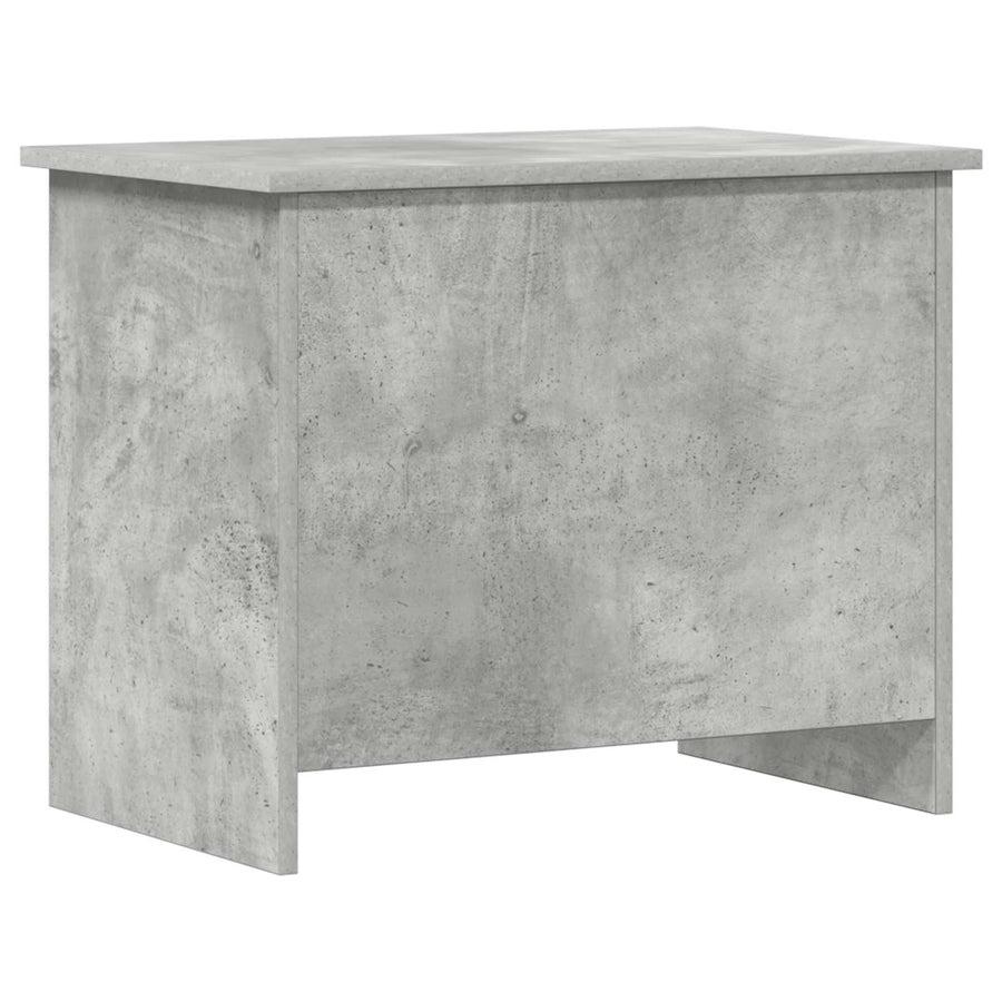 Opbergkist met opslag Betongrijs 60 x 40 x 50 cm Bewerkt hout