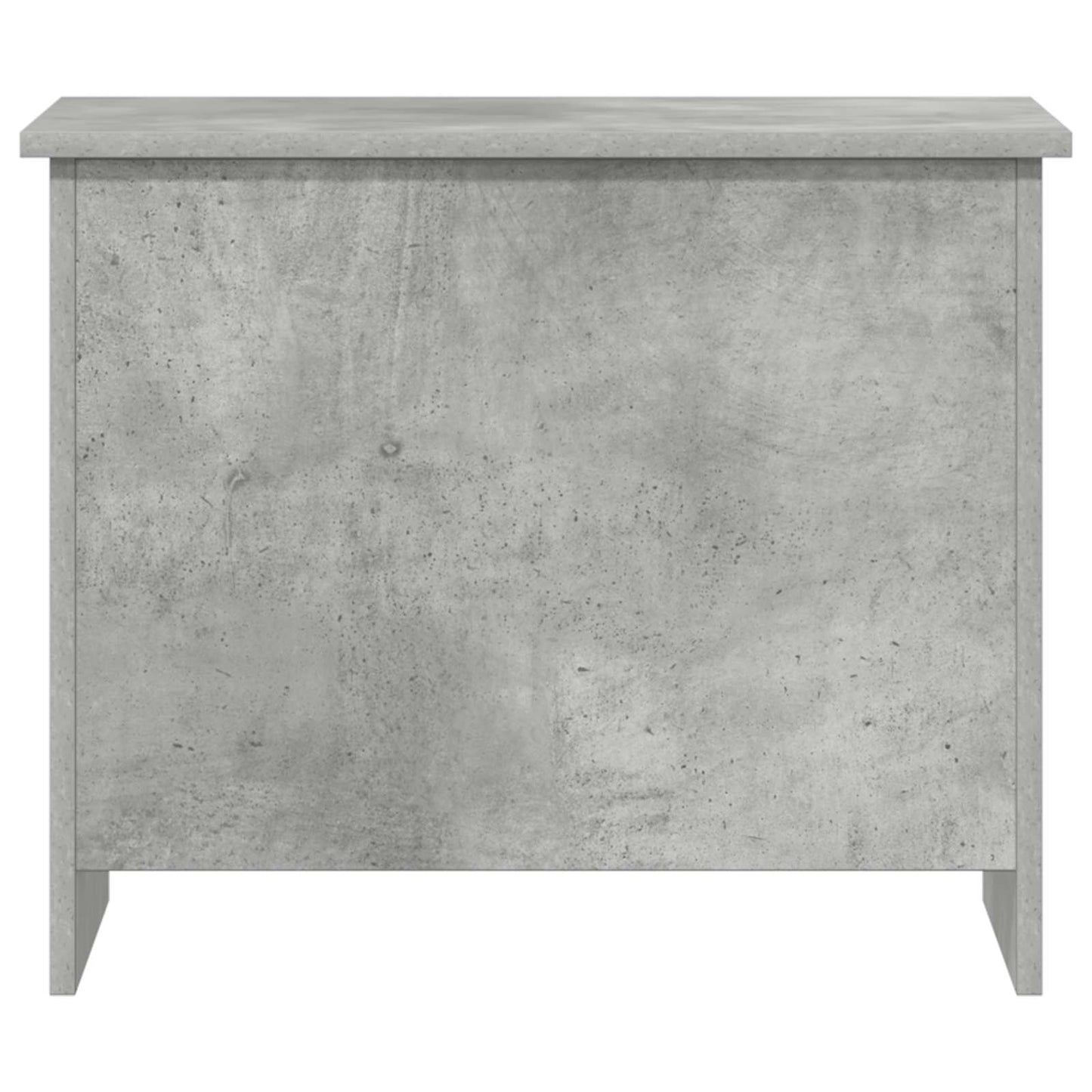 Opbergkist met opslag Betongrijs 60 x 40 x 50 cm Bewerkt hout