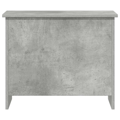 Opbergkist met opslag Betongrijs 60 x 40 x 50 cm Bewerkt hout