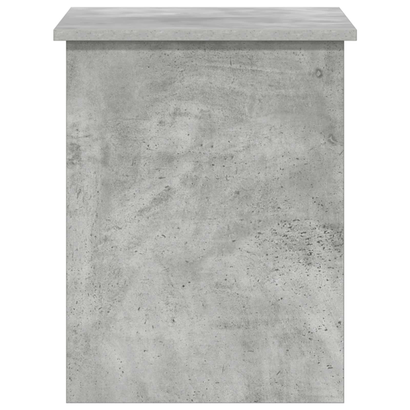 Opbergkist met opslag Betongrijs 60 x 40 x 50 cm Bewerkt hout