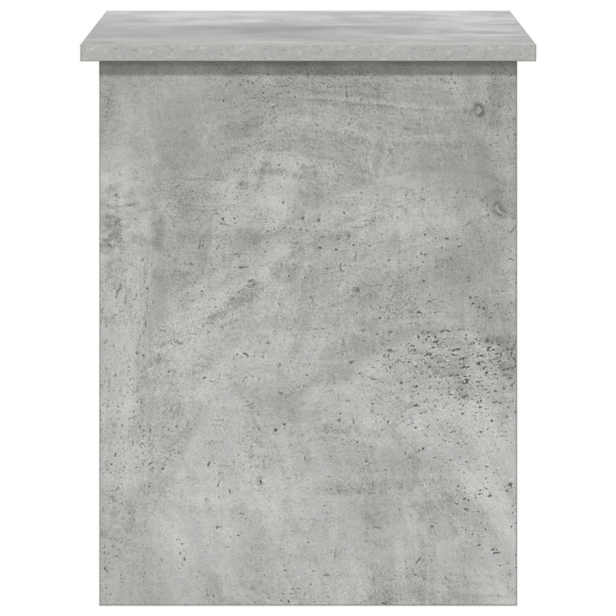 Opbergkist met opslag Betongrijs 60 x 40 x 50 cm Bewerkt hout