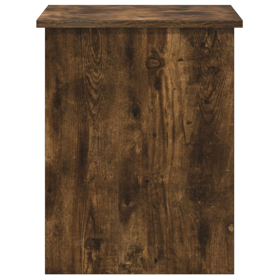 Opbergkist Gerookt eiken 60 x 40 x 50 cm Bewerkt hout