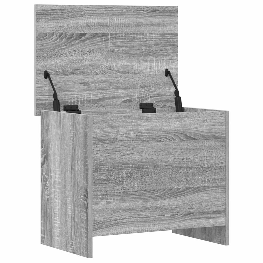Opbergkist met opslag Grijs Sonoma 60 x 40 x 50 cm Bewerkt hout