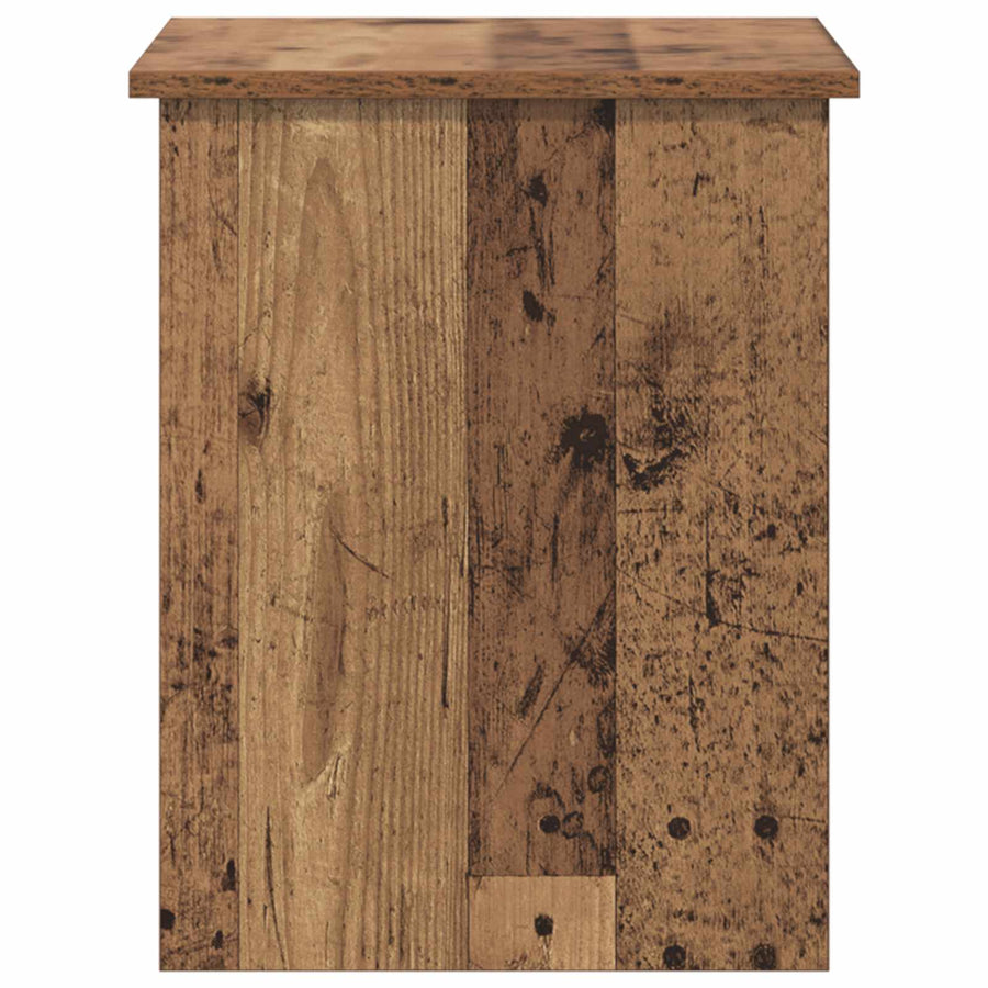 Opbergkist met opslag Oud hout 60 x 40 x 50 cm Bewerkt hout