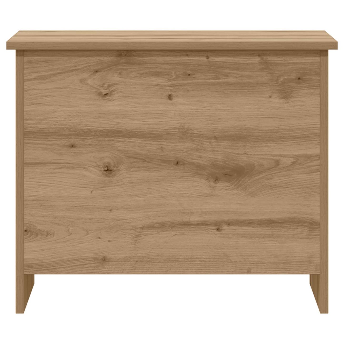 Opbergkist Artisanaal eiken 60 x 40 x 50 cm Bewerkt hout