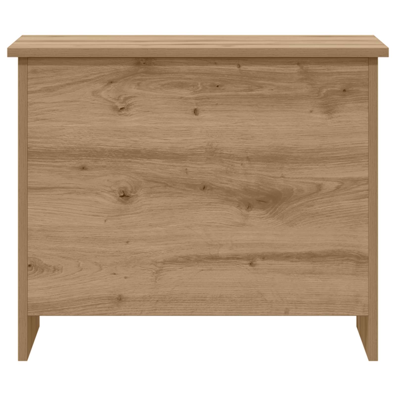 Opbergkist Artisanaal eiken 60 x 40 x 50 cm Bewerkt hout