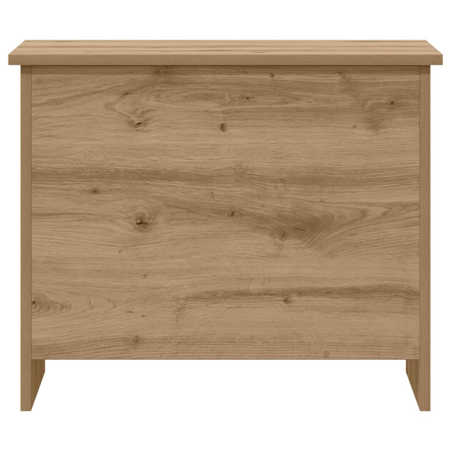 Opbergkist Artisanaal eiken 60 x 40 x 50 cm Bewerkt hout
