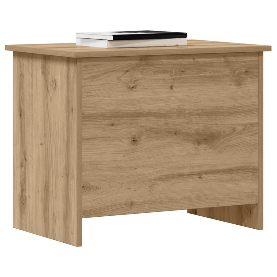 Opbergkist Artisanaal eiken 60 x 40 x 50 cm Bewerkt hout