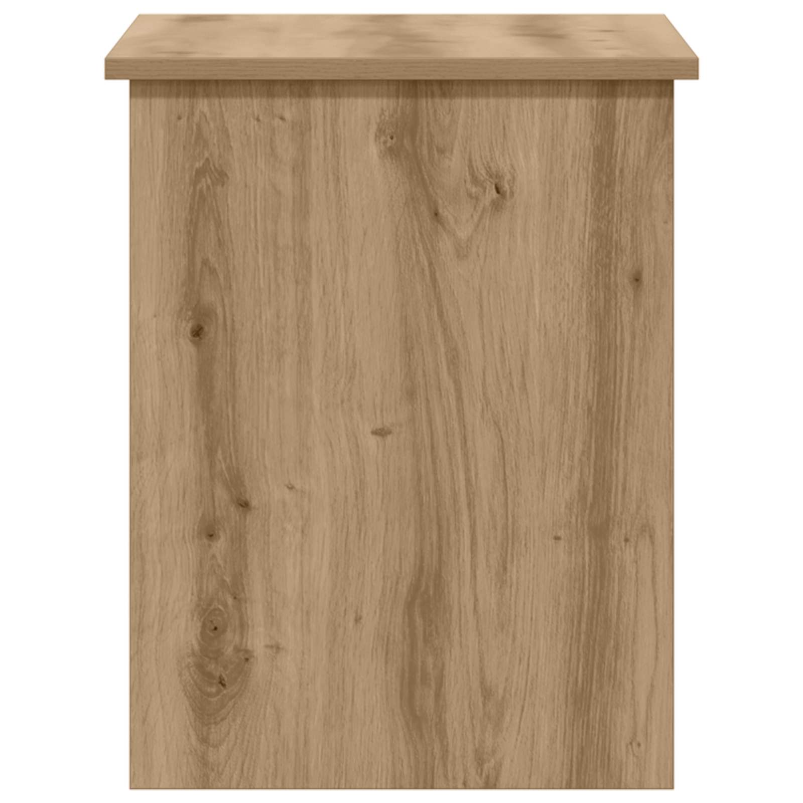 Opbergkist Artisanaal eiken 60 x 40 x 50 cm Bewerkt hout