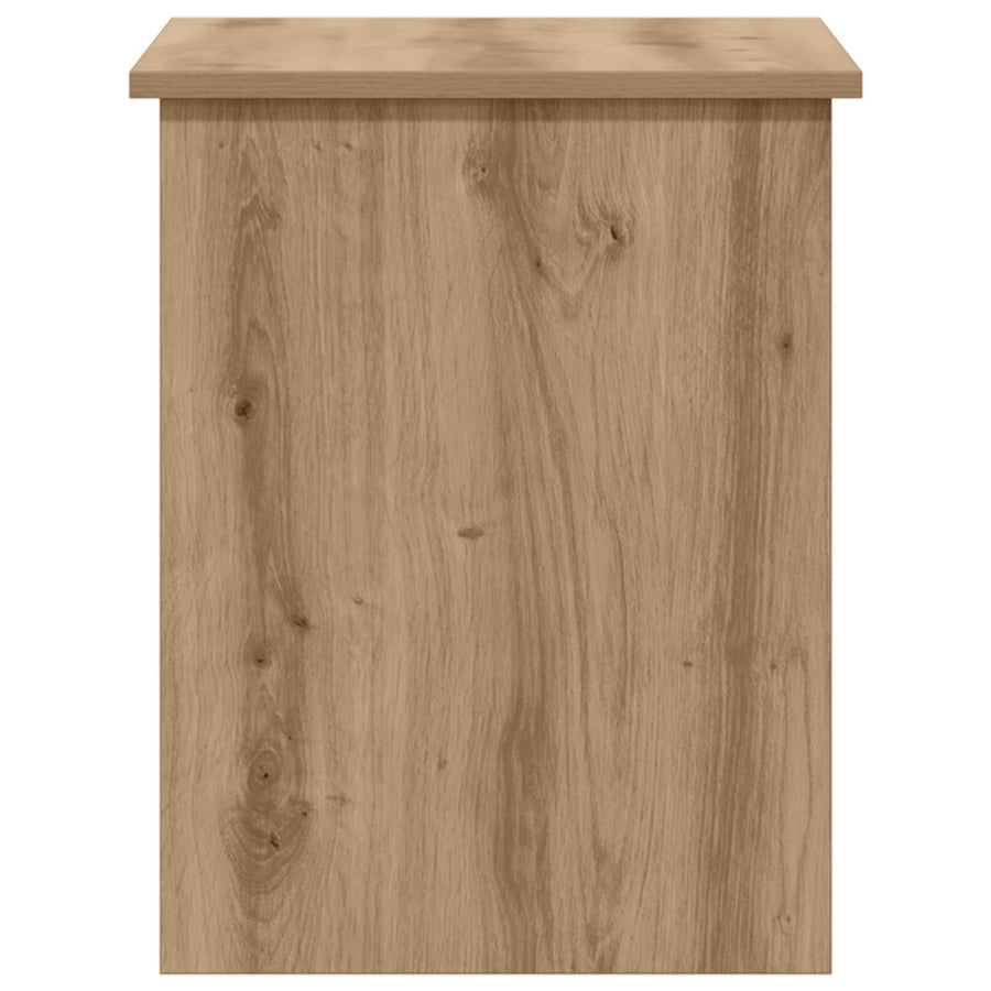 Opbergkist Artisanaal eiken 60 x 40 x 50 cm Bewerkt hout