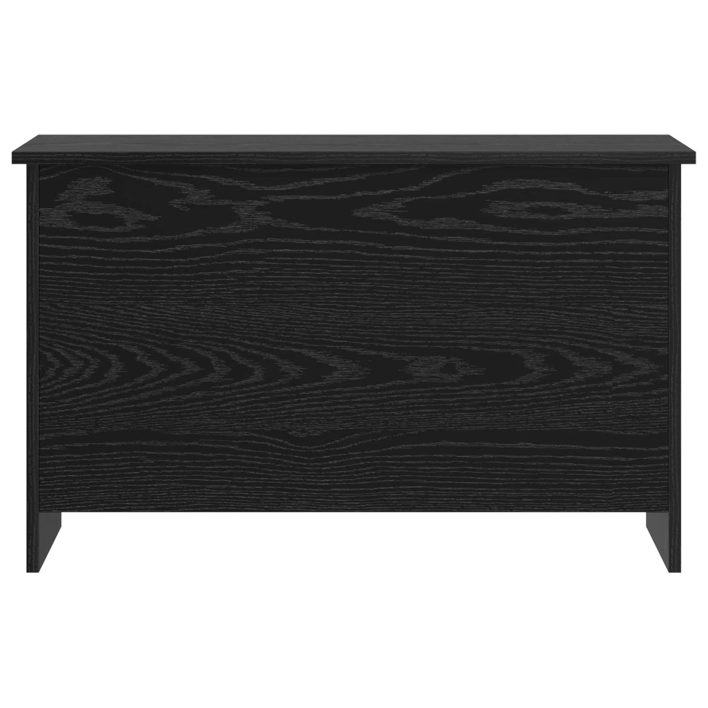 Opbergkist met opslag Zwart eiken 80 x 40 x 50 cm Bewerkt hout