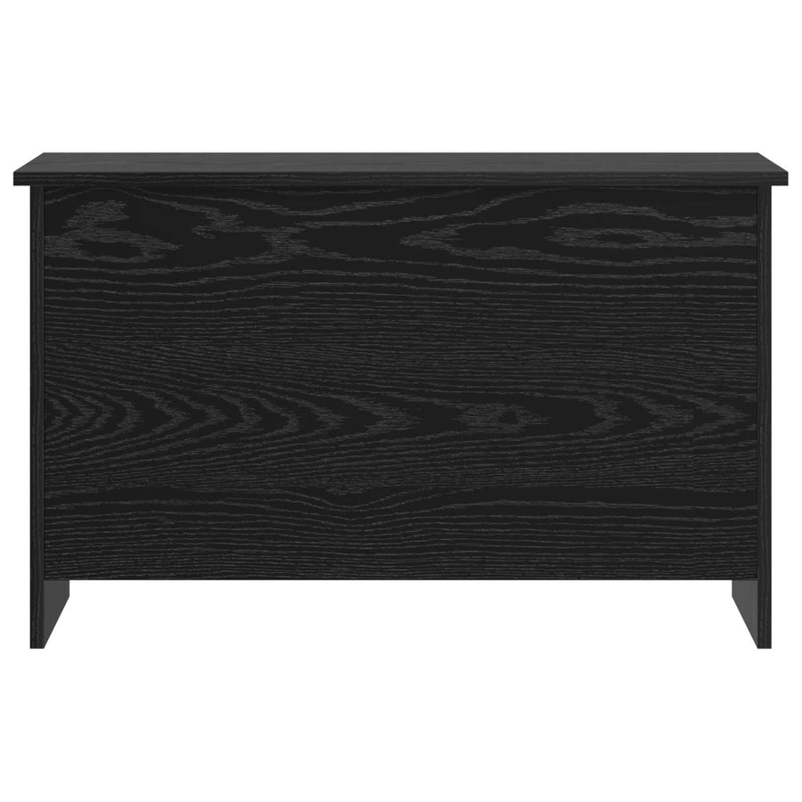Opbergkist met opslag Zwart eiken 80 x 40 x 50 cm Bewerkt hout
