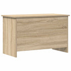 Opbergkist 80x40x50 cm sonoma eiken bewerkt hout
