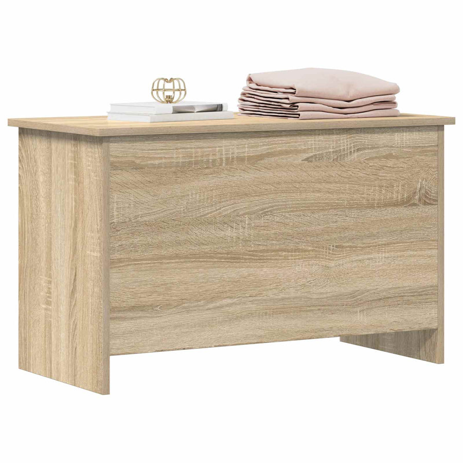 Opbergkist met opslag Sonoma Eiken 80 x 40 x 50 cm Bewerkt hout