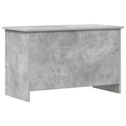 Opbergkist 80x40x50 cm betongrijs bewerkt hout