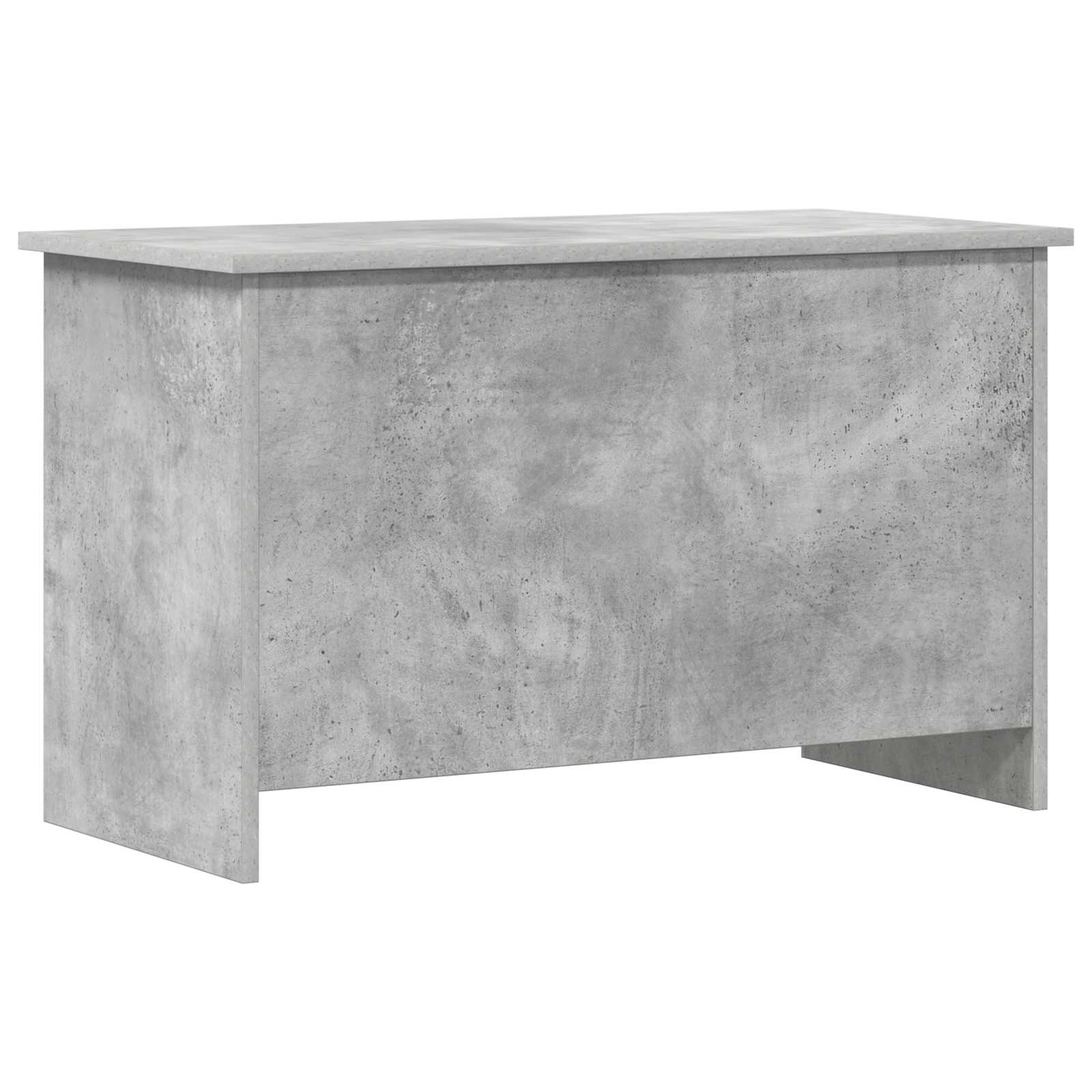 Opbergkist met opslag Betongrijs 80 x 40 x 50 cm Bewerkt hout