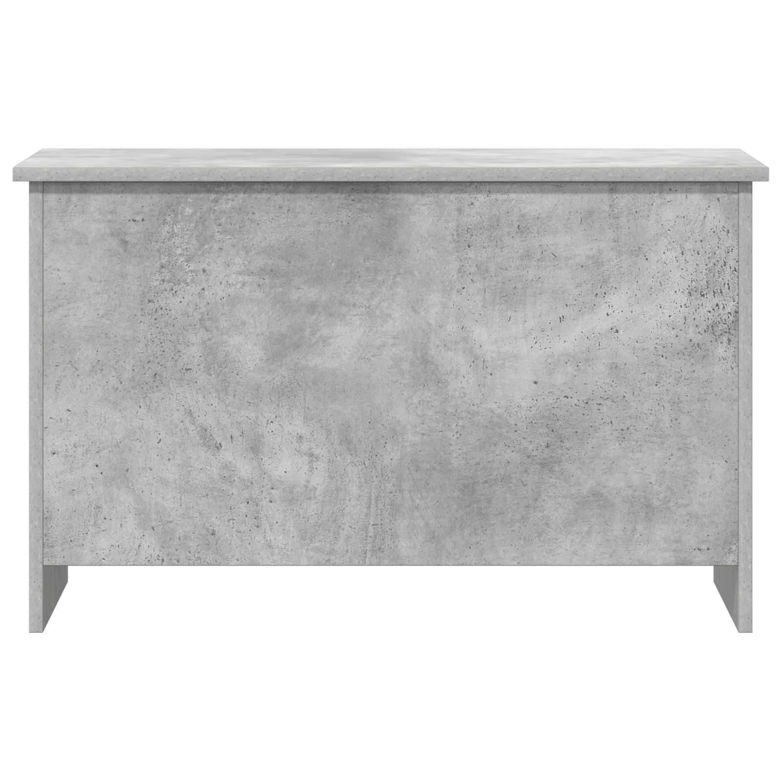 Opbergkist met opslag Betongrijs 80 x 40 x 50 cm Bewerkt hout