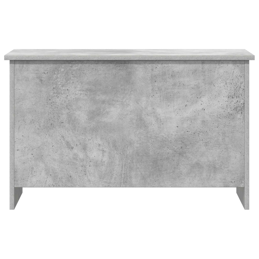 Opbergkist met opslag Betongrijs 80 x 40 x 50 cm Bewerkt hout