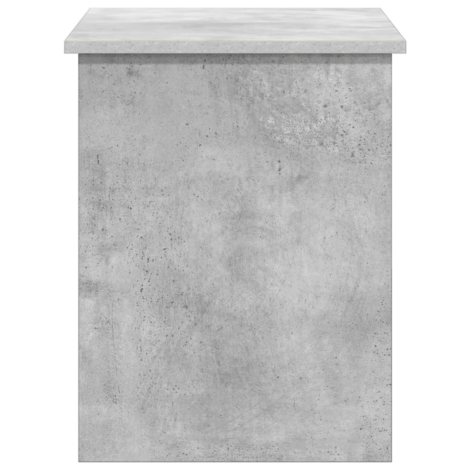 Opbergkist met opslag Betongrijs 80 x 40 x 50 cm Bewerkt hout