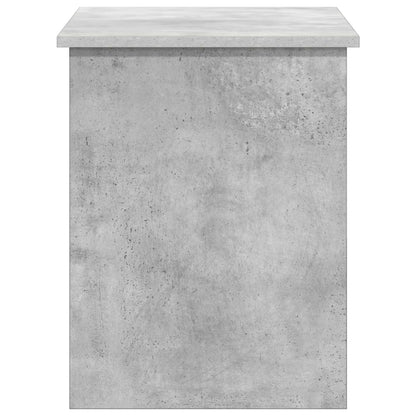 Opbergkist met opslag Betongrijs 80 x 40 x 50 cm Bewerkt hout