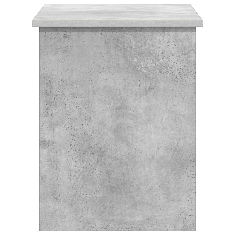 Opbergkist met opslag Betongrijs 80 x 40 x 50 cm Bewerkt hout