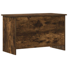 Opbergkist Gerookt eiken 80 x 40 x 50 cm Bewerkt hout