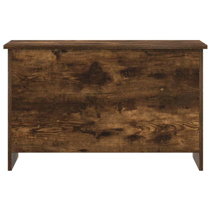 Opbergkist Gerookt eiken 80 x 40 x 50 cm Bewerkt hout