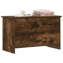 Opbergkist Gerookt eiken 80 x 40 x 50 cm Bewerkt hout