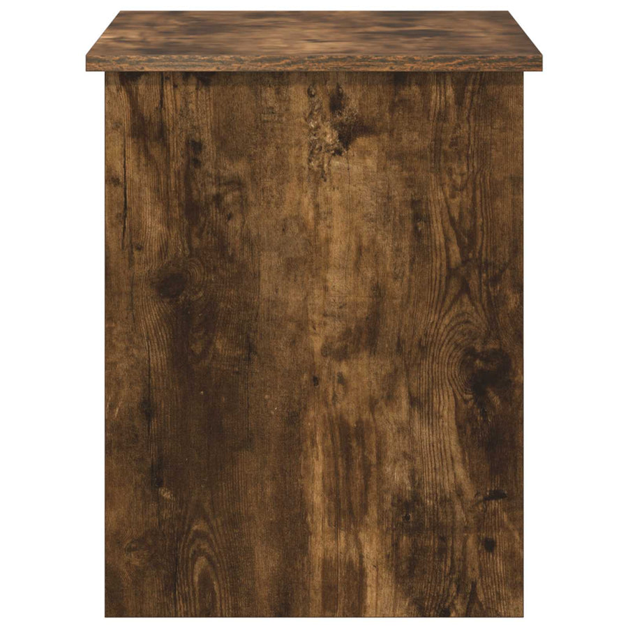Opbergkist Gerookt eiken 80 x 40 x 50 cm Bewerkt hout