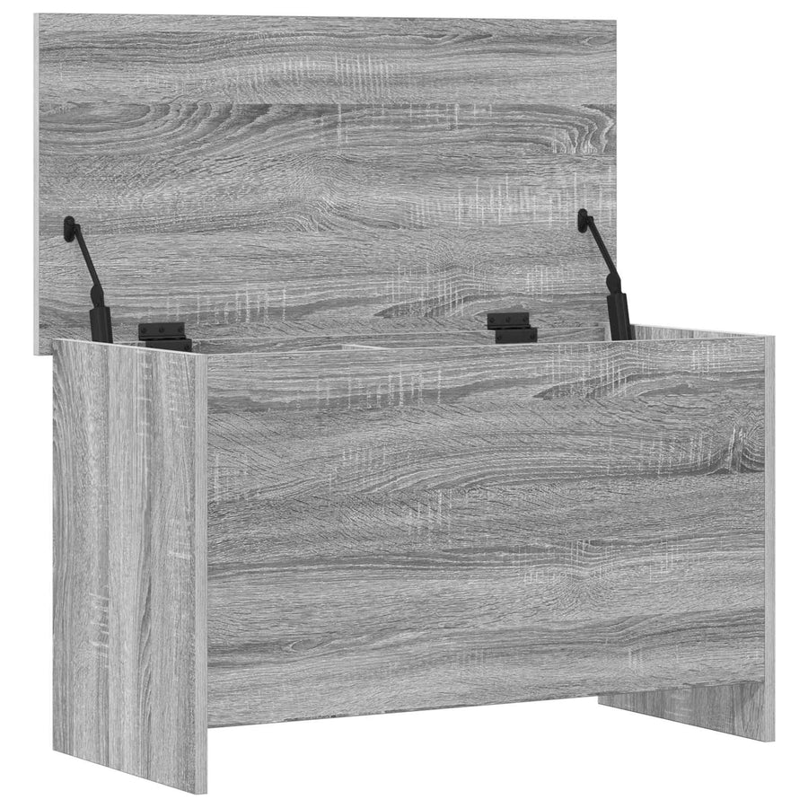 Opbergkist met opslag Grijs Sonoma 80 x 40 x 50 cm Bewerkt hout