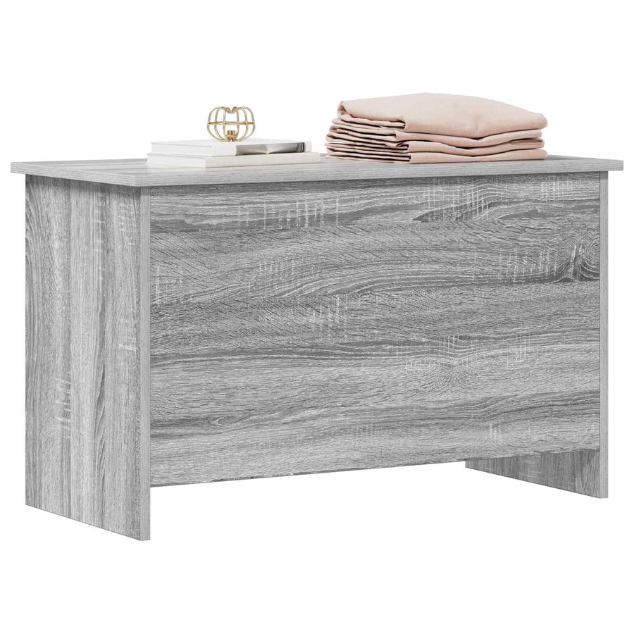 Opbergkist met opslag Grijs Sonoma 80 x 40 x 50 cm Bewerkt hout