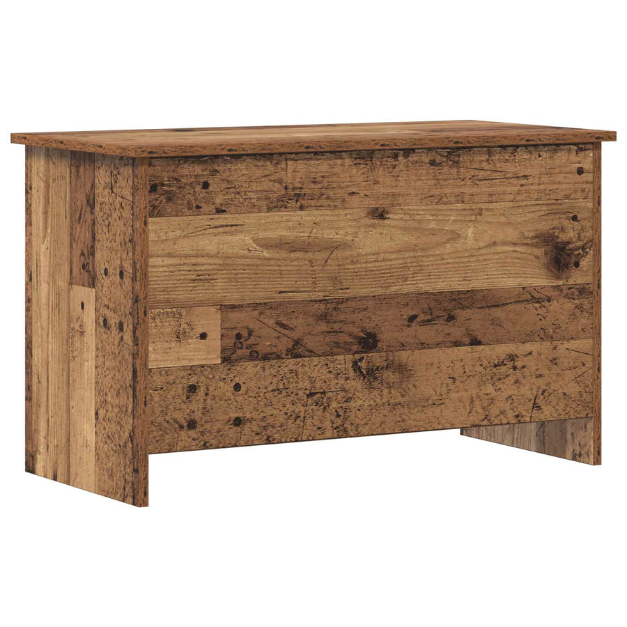 Opbergkist met opslag Oud hout 80 x 40 x 50 cm Bewerkt hout