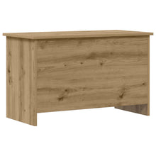 Opbergkist Artisanaal eiken 80 x 40 x 50 cm Bewerkt hout