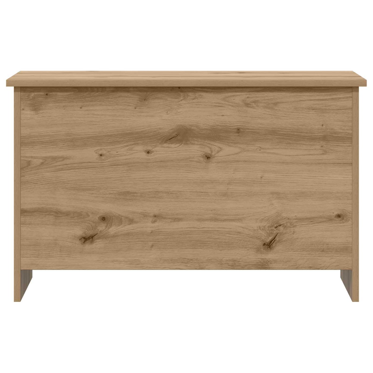 Opbergkist Artisanaal eiken 80 x 40 x 50 cm Bewerkt hout