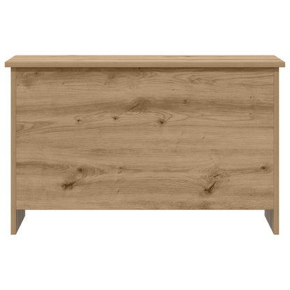 Opbergkist Artisanaal eiken 80 x 40 x 50 cm Bewerkt hout