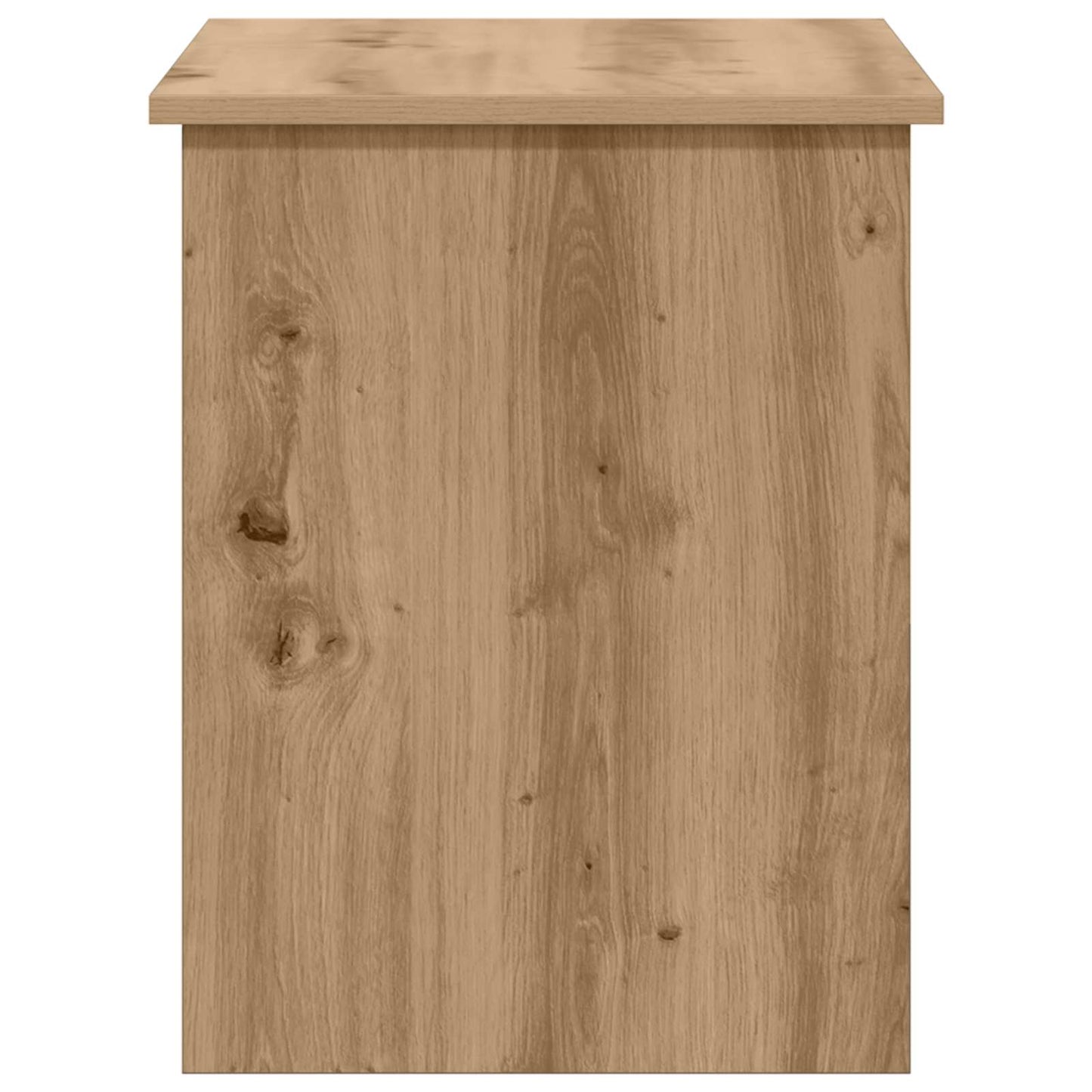 Opbergkist Artisanaal eiken 80 x 40 x 50 cm Bewerkt hout