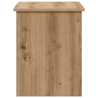 Opbergkist Artisanaal eiken 80 x 40 x 50 cm Bewerkt hout