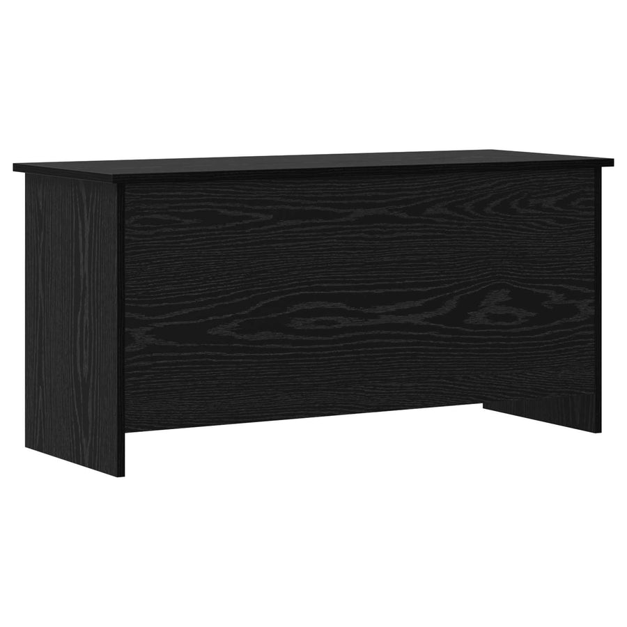 Opbergkist met opslag Zwart eiken 100 x 40 x 50 cm Bewerkt hout