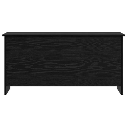 Opbergkist met opslag Zwart eiken 100 x 40 x 50 cm Bewerkt hout
