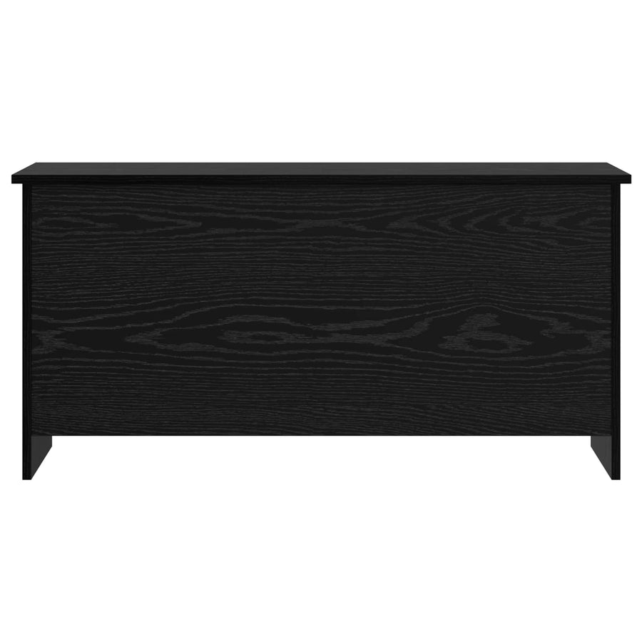 Opbergkist met opslag Zwart eiken 100 x 40 x 50 cm Bewerkt hout
