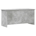 Opbergkist met opslag Betongrijs 100 x 40 x 50 cm Bewerkt hout
