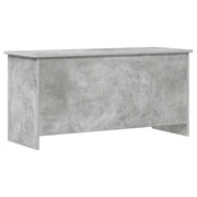 Opbergkist 100x40x50 cm bewerkt hout betongrijs