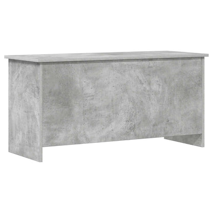 Opbergkist met opslag Betongrijs 100 x 40 x 50 cm Bewerkt hout